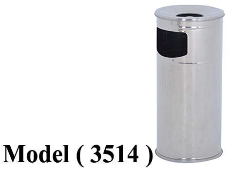 طفايات D (مو 3514) طفاية استاند استانلس 28 لتر (Q=28,H=60CM)