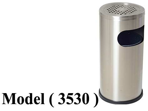 صناديق قمامة D (مو 3530) طفاية استاند استانلس 50 لتر (H=61,DIA=29CM)