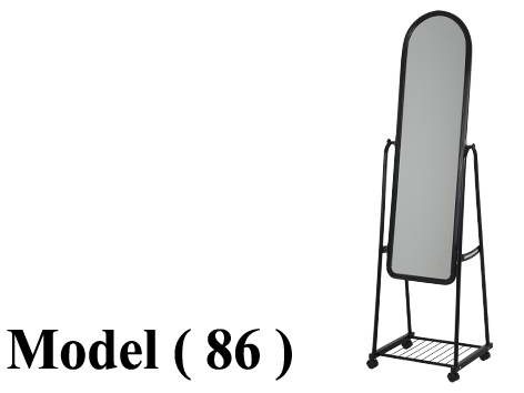 مرايات C (مو86) استاند مرايا بالعجل اسود (W=45,D=40,H=160CM)
