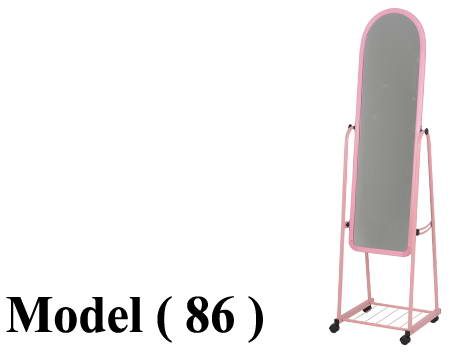 مرايات C (مو86) استاند مرايا بالعجل روز (W=45,D=40,H=160CM)