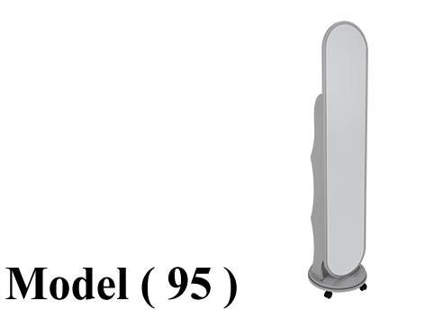 مرايات C مو (95) مرايا خشب دوار دائرية فضى (W=39,D=39,H=170CM)