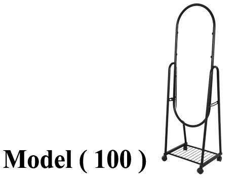 مرايات NO F (مو 100) (( استاند مرايا بدون زجاج اسود (W=55,D=40,H=165CM)