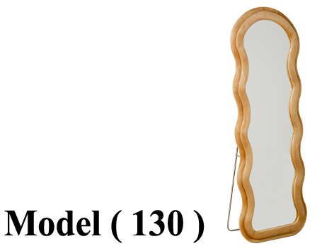 مرايات C مو (130) استاند مرايا بفريم قطيفه ذهبى (كود MX -6882) (DIM.W=59,D=30,H=160CM)