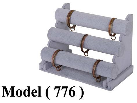 عوارض ذهب قطيفة C (مو 776) عارض غوايش 3 بار رمادى (W=31.5,D=17.5,H=23CM)