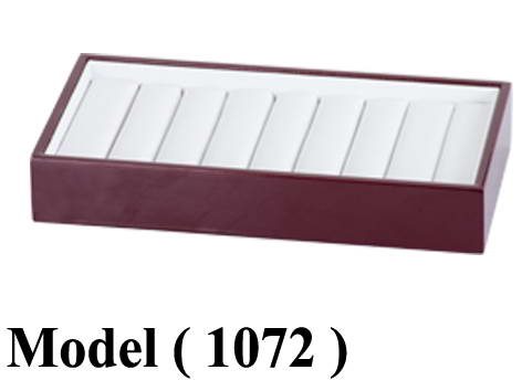 عوارض دهب D (مو 1072) طبق خواتم جلد أبيض (W=21,D=11CM)