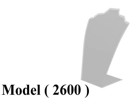 عوارض ذهب FـNO (مو 2600) (( عارض سلاسل اكريليك ابيض 19*30 سم ( W=19,H=30 CM)