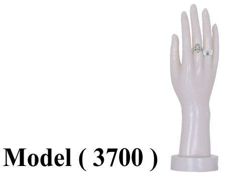 عوارض ذهب D  ( مو 3700 ) يد خواتم ابيض (H=28CM)
