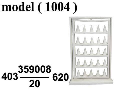 عوارض ذهب خشبية FـNO (مو 4008 ) (( استاند خواتم متحرك ابيض (W=33,H=50CM)