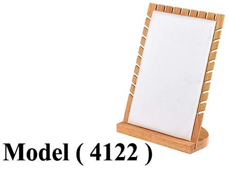 عوارض ذهب خشبية FـNO (مو 4122 ) (( عارض سلاسل عريض بيج  (W=18,H=27CM)