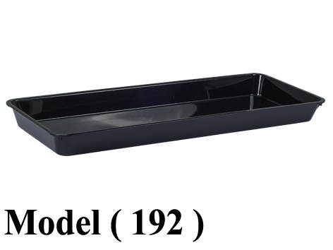 صناديق تعبئة C(مو 192) تراى مواد غذائية كبير اسود (W=80,D=30,H=6CM)