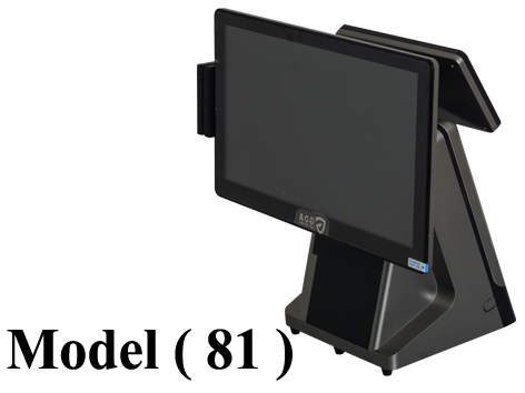 باركود ( NO ) F ( مو 81 ) جهاز كاشير متكامل ( TOUCH POS) (SINGLE + MAS )
