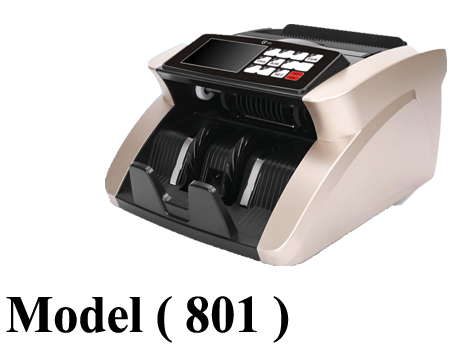 باركود (NO) F (مو 801) ماكينة عد نقدية + كشف تزوير 3 عملات H200