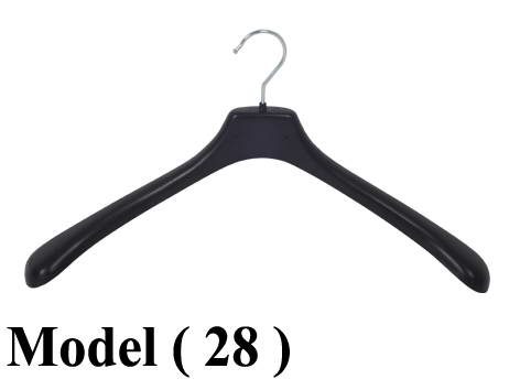 شماعات D (مو 28) $ شماعة جاكيت بدون البار متوسط اسود 45 سم (US45)