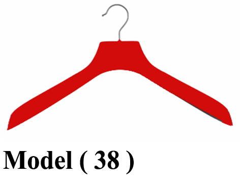 شماعات  B (مو 38) & شماعة جاكت بدون بار عريض احمر (180)