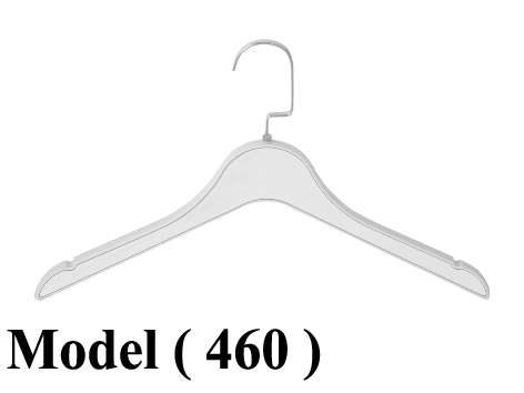 شماعات D (مو 460) شماعة جاكيت S بدون بار ليزر ابيض 41 سم