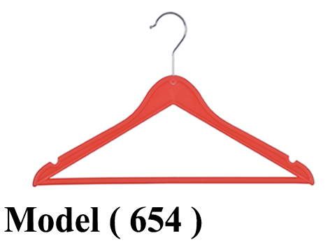 شماعات (NO) E (مو 654) <> شماعه بدله بالبار بلاستيك احمر 43 سم