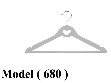 شماعات (NO) D (مو 680) & شماعة بدلة بالبار بلاستيك ابيض (W=43CM)