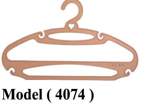 شماعات D (مو 4074) شماعة فلات بلاستيك 2 دور بيج 42 سم