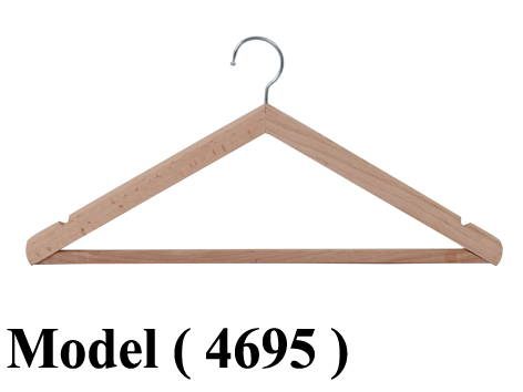 شماعات D (مو 4695) شماعة بدلة بالبار خشب بدون دهان