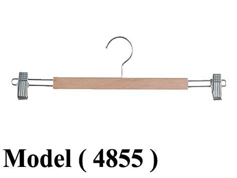 شماعات D (مو 4855) شماعة خشب كليبس بدون دهان 40 سم