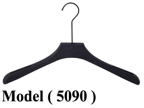 شماعات (NO) F (مو 5090 ) شماعة جاكيت هوك طويل بدون بار خشابى 44 سم اسود ( كود 10 )