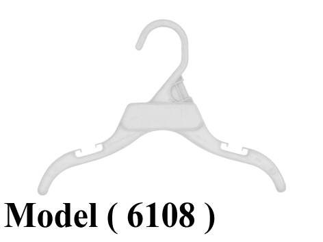 شماعات D (مو 6108) شماعة بلوزة اطفال بدون البار متوسط شفاف هوك بلاستيك 30 سم (496)