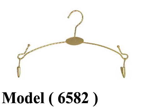 شماعات (NO) D (مو 6582) & شماعة كليبس لانجيرى معدنى ذهبى