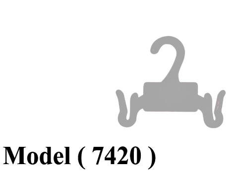 شماعات D (مو 7420) شماعة حذاء اطفال شفاف (W=10)