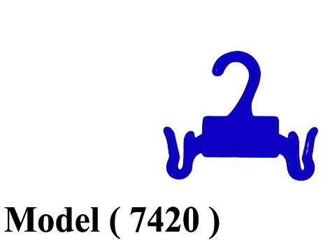 شماعات D (مو 7420) # شماعة حذاء اطفال ازرق (W=10)