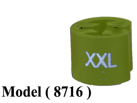 سيزر D (مو 8716) كيس (12 قطعة) سيزر XXL فسفورى