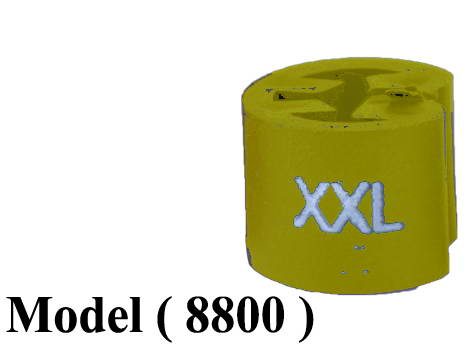 حاجز مقاسات FـNO( مو 8800 ) % كيس  (12 قطعة) حاجز مقاسات XXL اصفر