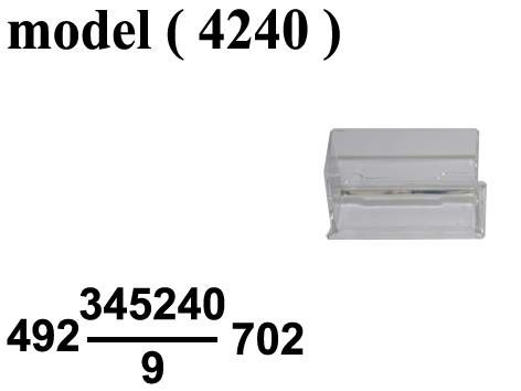 ادوات مكتبية (NO) F مو (4240) #علبة كروت شخصية شفافه M-615 (W=10CM,D=3.5CM)