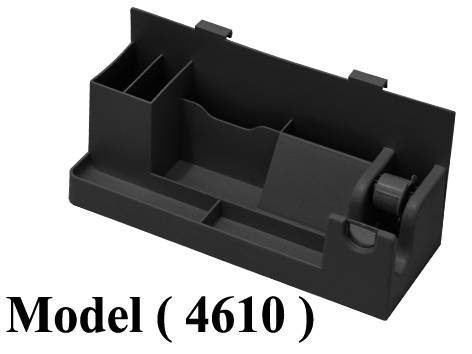 ادوات مكتبيه (NO) E (مو 4610) علبه اقلام و ورق و سلوتيب اسود (W=15.5,D=9.5,H=12CM)