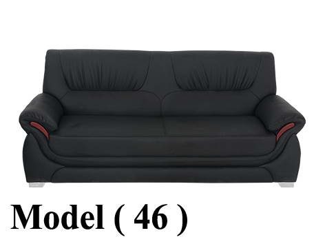 انتريهات مكتبية C ( مو 46 ) كنبة 3 فرد اسود ( M5-1300-M6 )