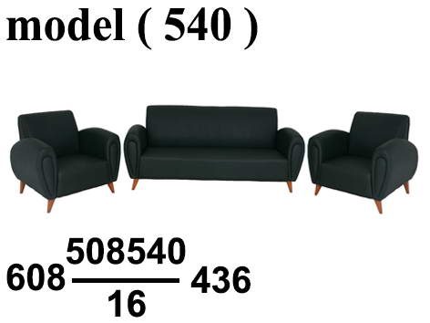 انتريهات مكتبية C (مو 540)  طقم انتريه جلد عيون زيتونى (كنبة 3 فرد+2فوتية) (كود MS-200-M70)
