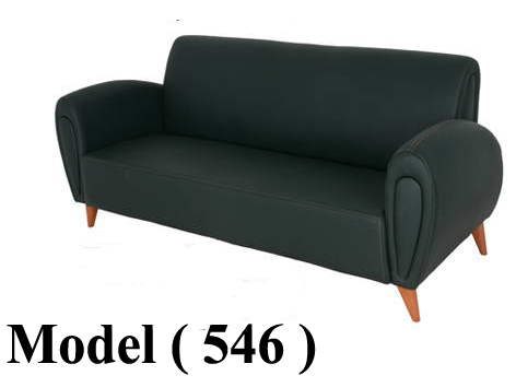 انتريهات مكتبية C (مو 546) كنبة 3 فرد جلد عيون زيتونى (كود MS-200-M70)