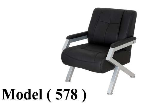 انتريهات مكتبية C (مو 578) فوتية جلد مودرن اسود (كود SS-200-M-32)