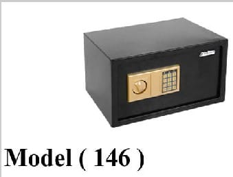 خزن منزلية و مكتبية C (مو 146) خزينة افقية ديجيتال اسود (W=38,D=30,H=30CM)(EN-30)