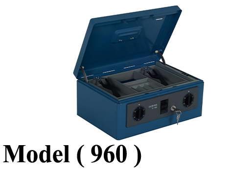 كاش بوكس C (مو960) كاش بوكس ازرق(C-302)(W=36.5,D=25,H=16CM)