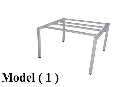 ورك ستيشن B (مو 1) شاسية ورك ستيشن 2 فرد (اوف وايت 9010) (W=120,D=120,H=75CM)
