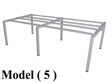 ورك ستيشن B (مو 5) شاسية ورك ستيشن 4 فرد (اوف وايت 9010)  (W=240,D=120,H=75CM)
