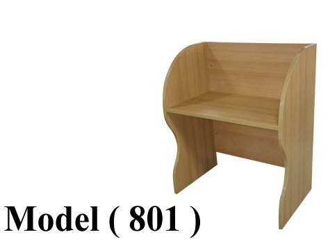 ** ورك ستيشن C (مو 801) خلية خشبية باندا واحد فرد ارو نبراسكا (405) (W=80,D=60,H=120CM)