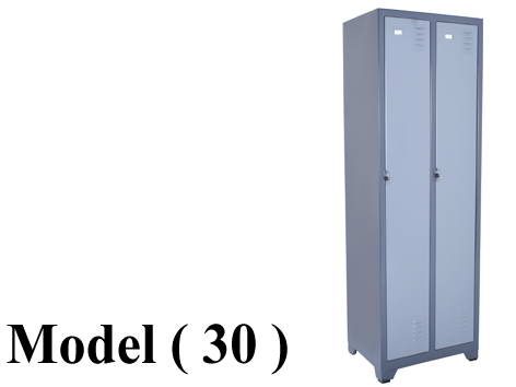 لوكرز ريموندس C (مو 30) لوكر 2 عمود*2 فرد تجارى جسم رمادى ضلف فضى  (W=60,D=45,H=185CM)