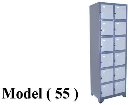 لوكرز ريموندس C (مو 55) لوكر 2 عمود*12 فرد تجارى جسم رمادى ضلف الوان (W=60,D=45,H=185CM)