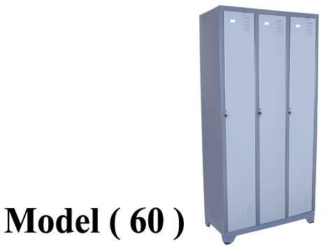 لوكرز ريموندس C (مو 60) لوكر 3 عمود*3 فرد تجارى جسم رمادى ضلف فضى (W=90,D=45,H=185CM)