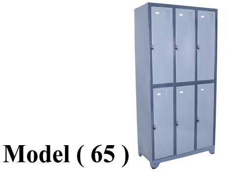 لوكرز ريموندس C (مو 65) لوكر 3 عمود*6 فرد تجارى جسم رمادى ضلف ازرق  (W=90,D=45,H=185CM)