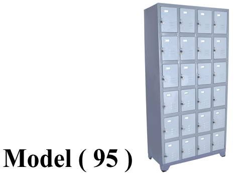 لوكرز ريموندس C(مو 95) لوكر 4 عمود * 24 فرد تجارى جسم رمادى ضلف الوان (W=90,D=45,H=185CM)