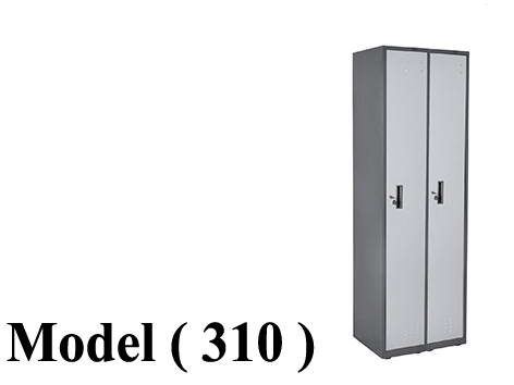 لوكرز C (مو 310) لوكر 2 عمود * 2 فرد جسم رمادى ضلف فضى (W=60,D=45,H=180CM)