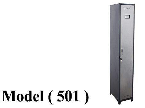 لوكرز ميتال ( C (TG( مو 501) لوكر 1 عمود*1 فرد جسم رمادى ضلف فضى (W=30,D=44,H=185CM)