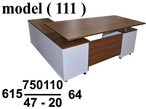 مكاتب خشبية C (مو 111) مكتب ثابت على سايد+وحدة ادراج 3 درج (DX1) (شيرى 400) (W=200,D=80,H=75CM)